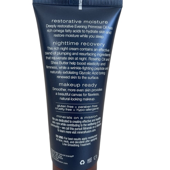 Mineral Fusion Overnight Renewal Nighttime Recovery Face Cream Vegan Sealed - Picture 2 of 7